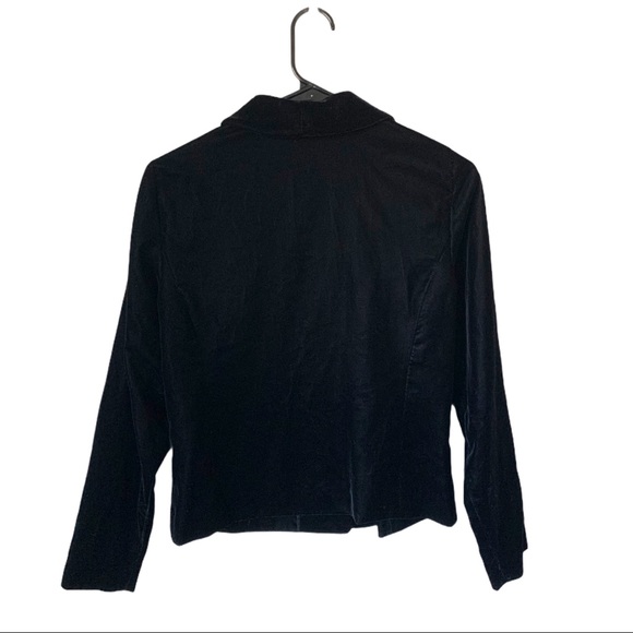 Vintage Talbots Petites Black Velvet Soft Blazer - Picture 5 of 8